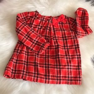 Toddler Girl Plaid Long Sleeve Blouse